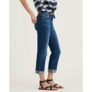 Lucky Brand Jeans Sweet Crop Blue Denim Mid Rise